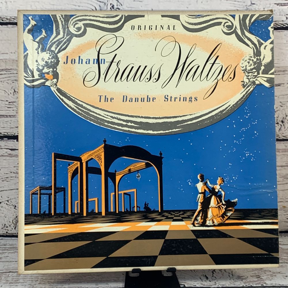 Johann Strauss : The Danube‎ Strings – Original Johann Strauss Waltzes [LP 1958]